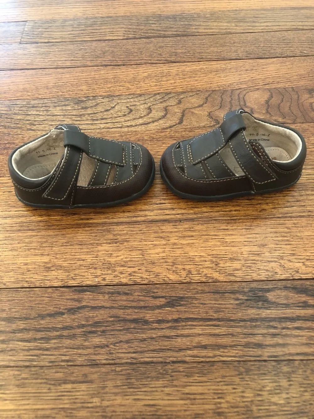 See Kai Run Patrick II Fisherman Sandal, Brown, Size 4